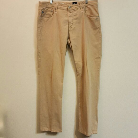 AG Adriano Goldschmied Everett Slim Straight Khaki Pants 36x32 Preppy Normcore - Picture 2 of 14